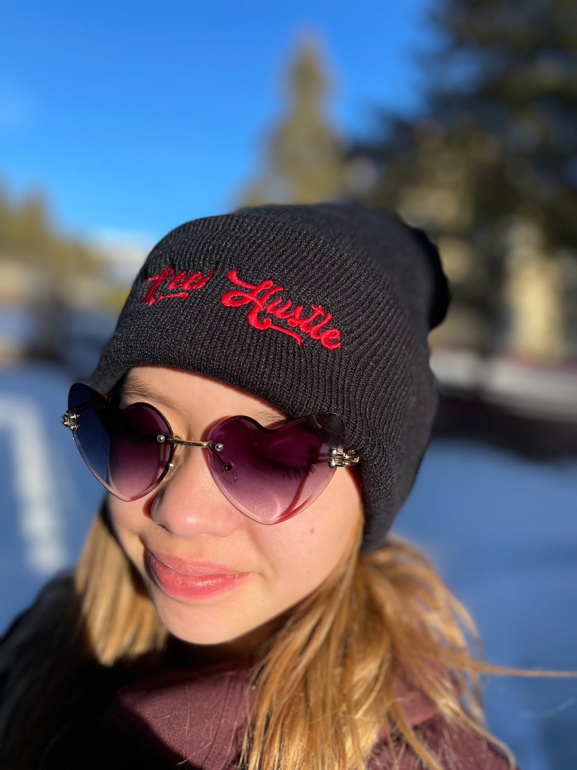 Classic Cursive Hustle Beanie