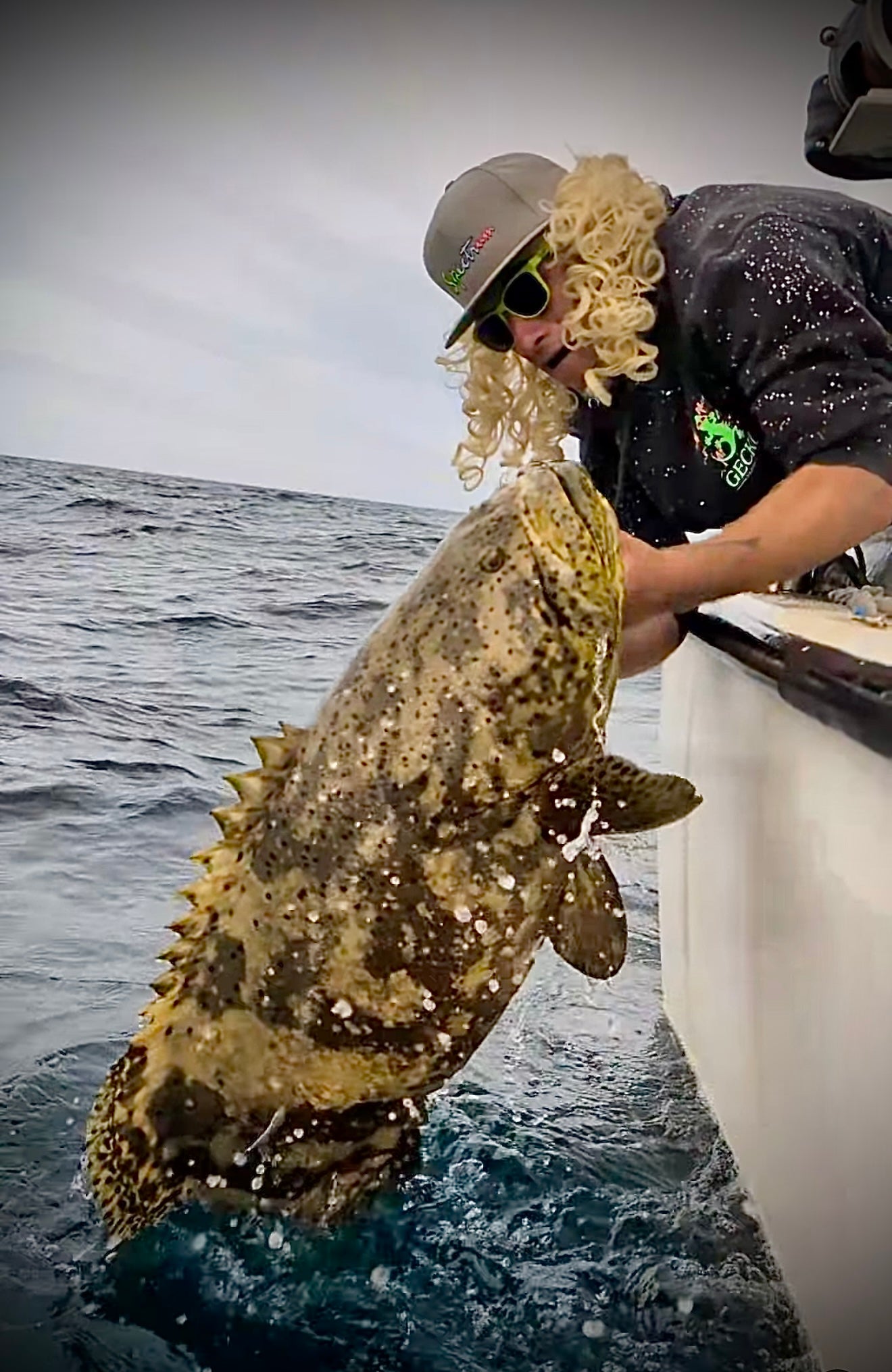 Cursive Spectrum Gray SnapBack Hat