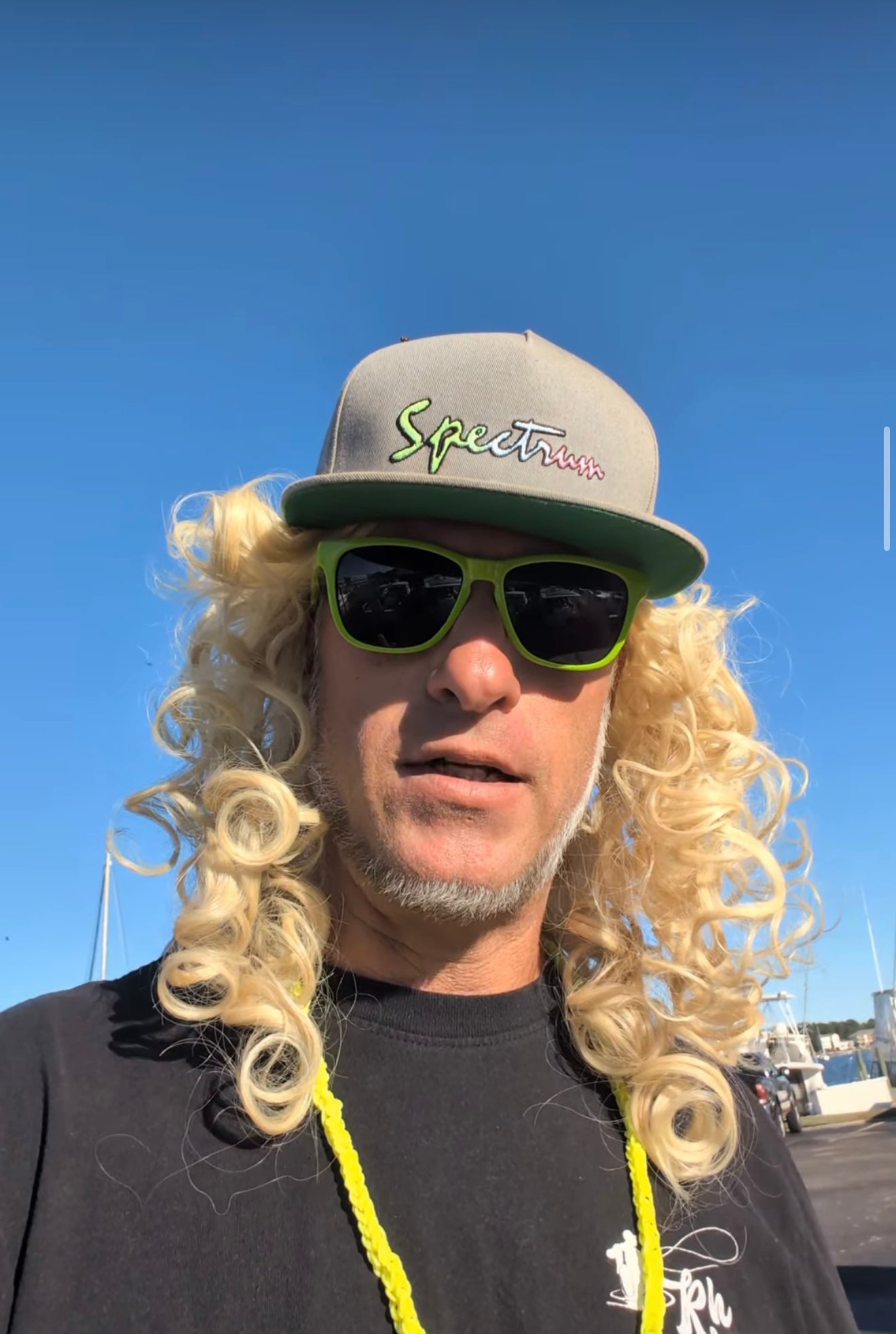 Cursive Spectrum Gray SnapBack Hat