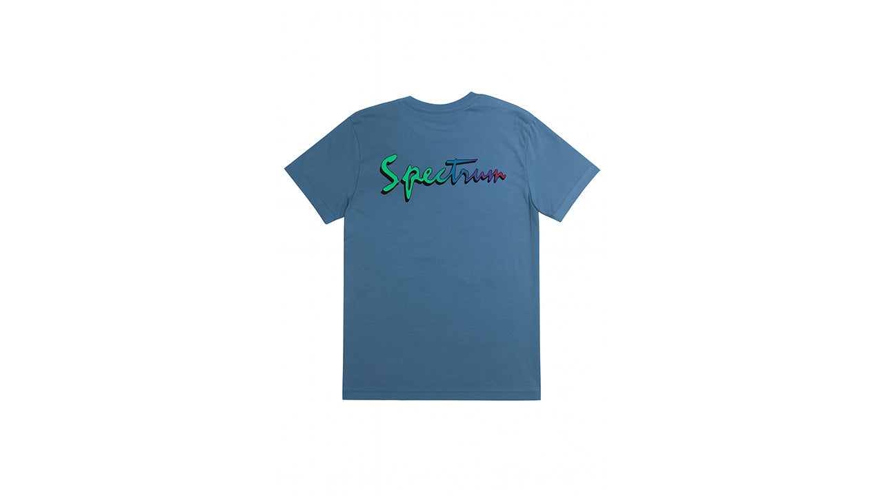 Spectrum Cursive T Shirt - Blue