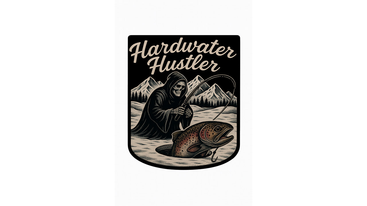 Hardwater Hustler Sticker