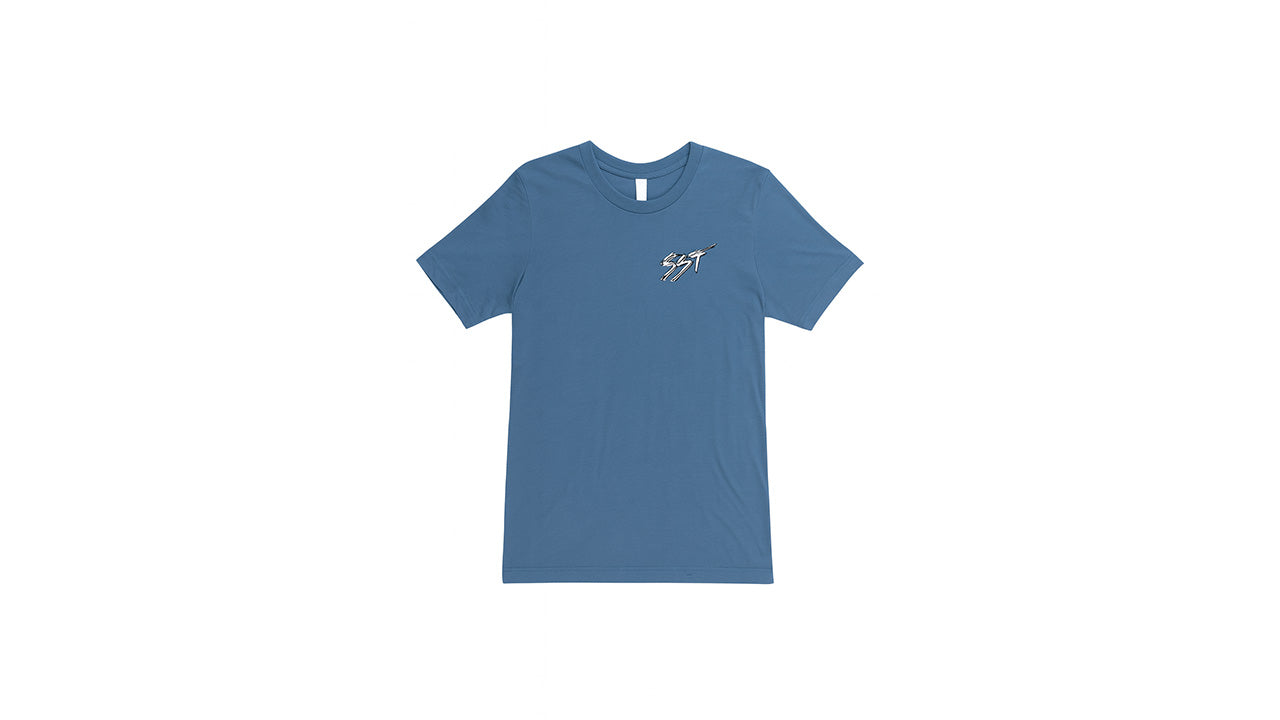 Spectrum Cursive T Shirt - Blue
