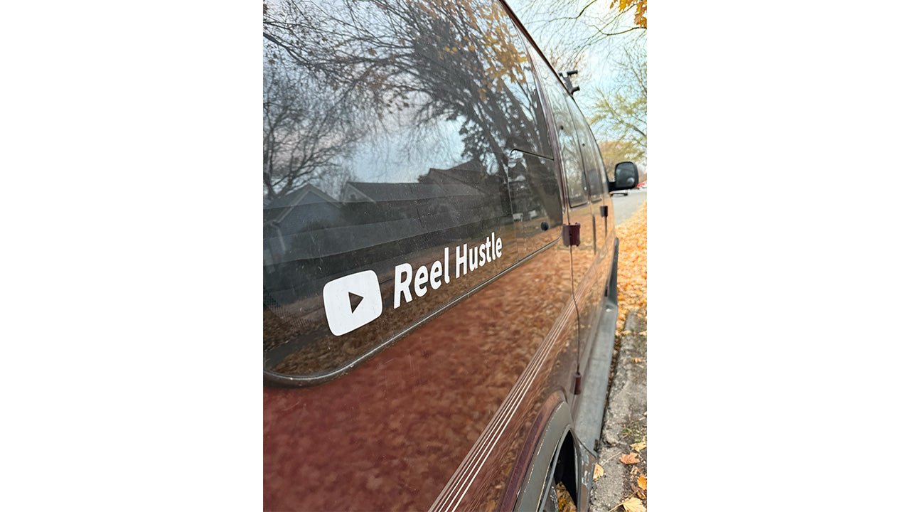 Car Window Sticker White Vinyl Letters only